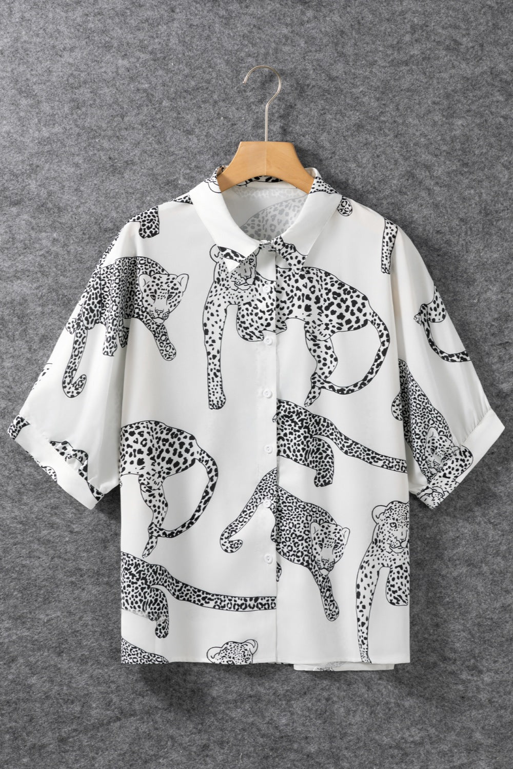 Printed Collared Neck Half Sleeve Shirt