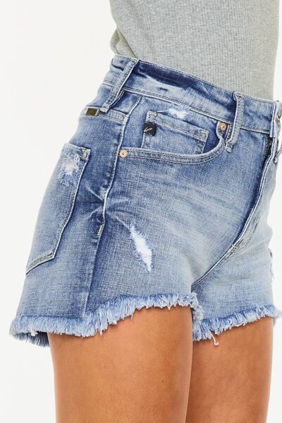 Raw Hem Denim Shorts