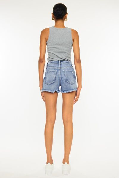 Raw Hem Denim Shorts