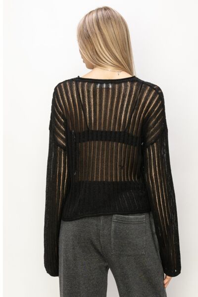 Ribbed Long Sleeve Top