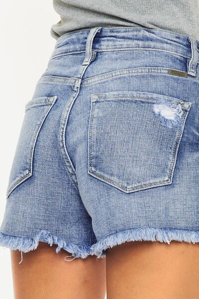 Raw Hem Denim Shorts