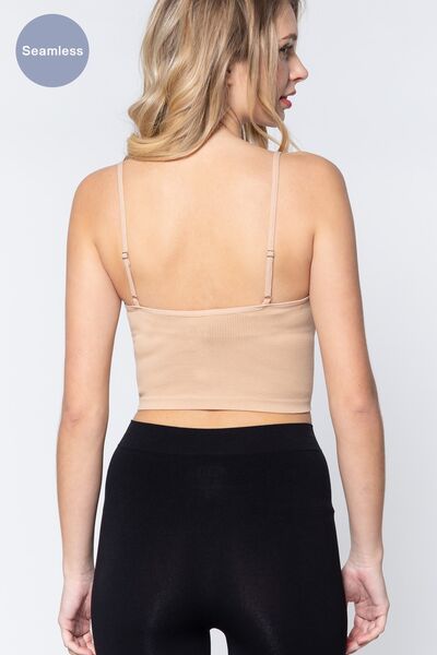 Crop Rib Seamless Cami